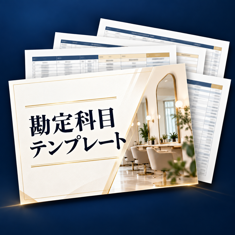 参加特典「サロン勘定科目テンプレート」の資料イメージ